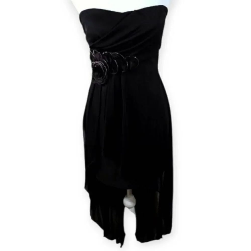 TEEZE ME BLACK STRAPLESS DRESS SZ.3 EUC.